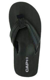 Capelli New York Layer Upper On Sock And Eva Outsole Boys Flip Flop Black Combo 12/13 Shoes