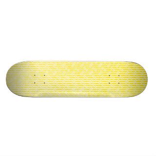 Yellow Abstract Pretty Circle Pattern Colorful Custom Skate Board