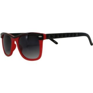 2 Toned Wayfarer Style Sunglasses with Pyramid Stud Arms Shoes