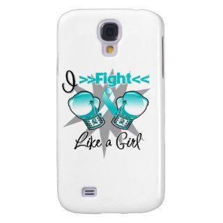 Cervical Cancer I Fight Like a Girl With Gloves Galaxy S4 Case