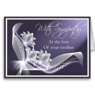 Sympathy   Loss of Mother Cards
