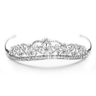 Bridal Wedding White Pearl Rhinestone Tiara Affordable Jewelry Accessories New  Fashion Headbands  Beauty