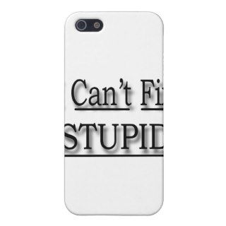 I Can't Fix Stupid black iPhone 5 Case