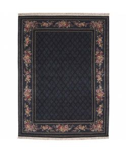 Nourison Hand knotted Legacy Foulard Black Wool Rug (8'6 x 11'6) Nourison 7x9   10x14 Rugs
