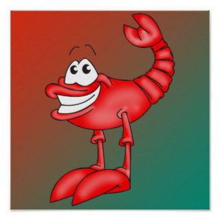Funny Aerobatic Lobster Poster