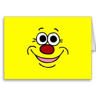 Calm Smiley Face Grumpey Card