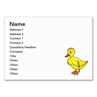 Baby duck cartoon business card template