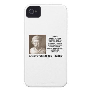 Every Action Must Due One Seven Causes Aristotle iPhone 4 Case