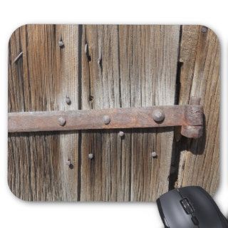 Old Weathered Wood and Rusty Metal Mouse Pads