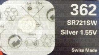 One (1) X Renata 362 Sr721Sw Silver Oxide Watch Battery 1.55V Blister Packed