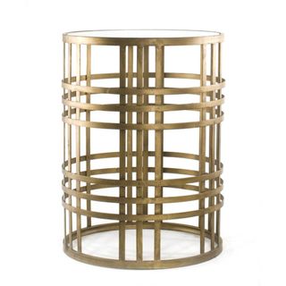 'Weave' Metal Barrel End Table Coffee, Sofa & End Tables