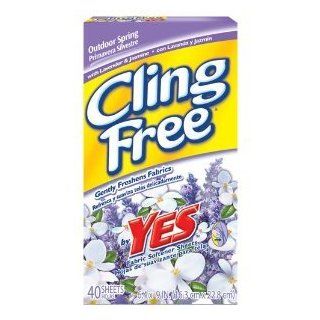 Cling Free Dryer Sheets Lavender & Jasmine 40 Count (Pack of 6)   Laundry Fabric Softener