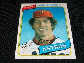 Houston Astros Bert Roberge Auto Signed 1980 Topps Card #329 TOUGH N Sports Collectibles
