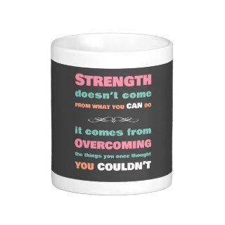 Strength Motivational Quote Coffee Mug
