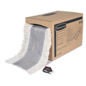 Rubbermaid Commercial Products 40 ft. Cut to Length Dust Mop Pad FG M150 WHI