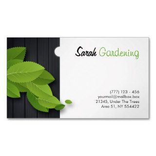 gardening, architecture, carpentry etc. card business cards