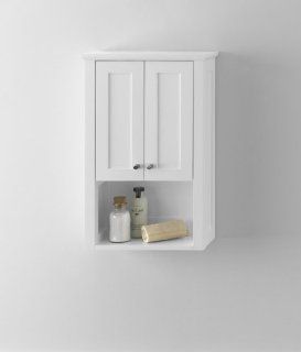 Modular 19" x 30" Wall Mounted Cabinet Finish White   Mounted Bathroom Shelves