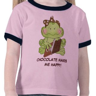 Chocolate makes me happy t shirt