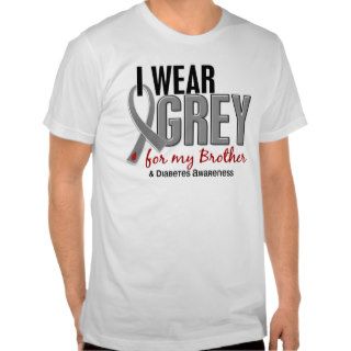 I Wear Grey For My Brother 10 Diabetes T shirts
