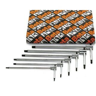 Beta 951TX/S11 T Handle Torx Socket Wrench Set, 11 Pieces ranging from T8 to T50 in box, with Chrome Plated