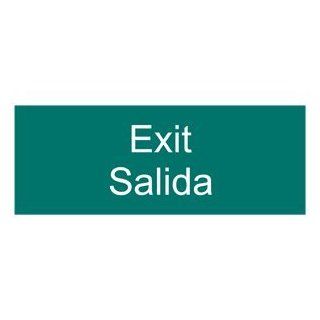 Exit Engraved Sign EGRB 335 WHTonGreen Enter / Exit  Business And Store Signs 