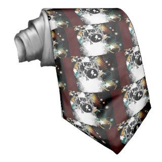 Drums ~ Drummer Band Music Template Neck Tie