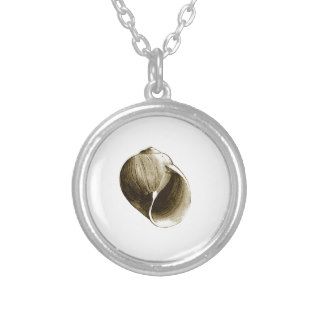 Moon Snail Shell (color illustration) Personalized Necklace