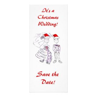 Save the Date/Christmas Wedding Invitations