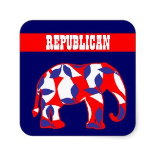Republican party elephant mascot CUSTOMIZE Sticker