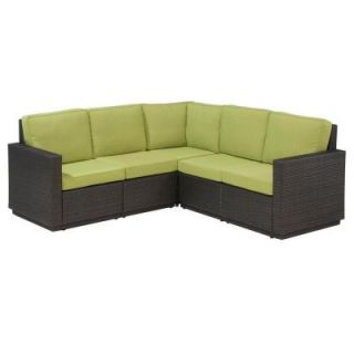 Home Styles Riviera Green Apple Patio Sectional Sofa 5803 62