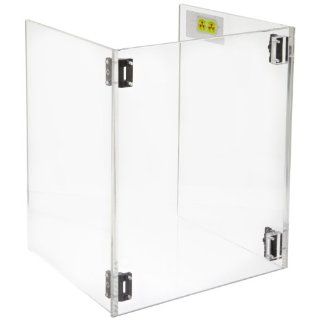 Dynalon 172384 Acrylic Hinged Lab Beta Safety Shield, 14.375" Length x11.312" Width x16.5" Height Science Lab Apparatus And Instrument Supports