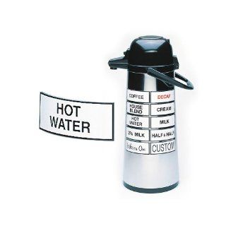 Cal Mil 338 HOT WATER Magnetic 3"HOT WATER" Airpot Sign