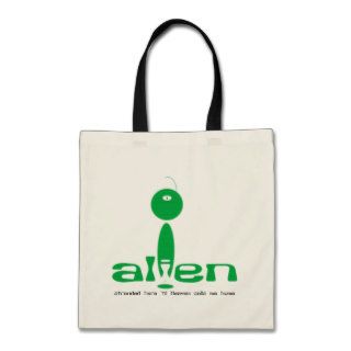 Alien Christian cloth tote bag