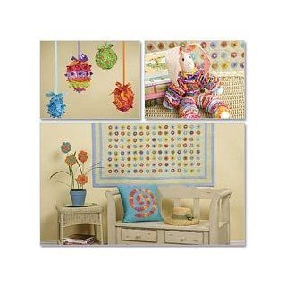 McCall's Patterns M6053 Yo Yo Quilt, Pillow, Flowers, Egg and Ball Decorations And Bunny, One Size Only