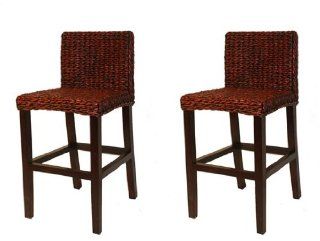Seagrass Counter Stool Barbados Style   Set of 2   Barstools