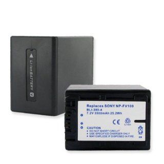 3500mA, 7.2V Replacement Li Ion Battery for Sony NP FV30 Digital Cameras   Empire Scientific #BLI 380 4C 