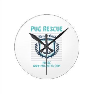Pug Rescue of San Diego Co. Yacht Club Wallclock