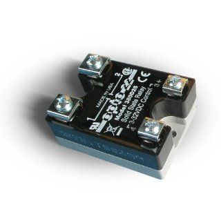 Opto 22 380D25 DC Control Solid State Relay, 380 VAC, 25 Amp, 4000 V Optical Isolation, 1/2 Cycle Maximum Turn On/Off Time, 25   65 Hz Operating Frequency Electronic Relays