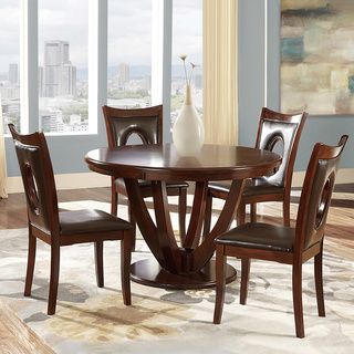 Miraval 5 piece Cherry Brown Round Dining Set Dining Sets