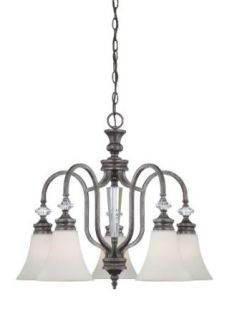 Jeremiah Lighting 26725 MB 5 Light Down Lighting Chandelier from the Boulevard Collection, Mocha Bronze    