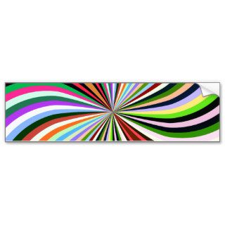 Multicolor Swirl. Chic, Exotic Colorful Background Bumper Sticker