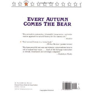 Every Autumn Comes the Bear Jim Arnosky 9780698114050 Books