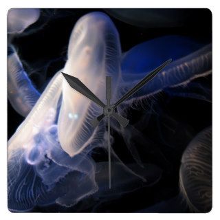Eerily Beautiful and Unusual Moon Jellyfish Wall Clocks