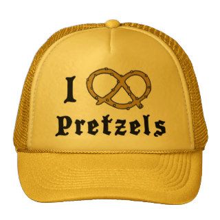 I Love Pretzels Trucker Hats