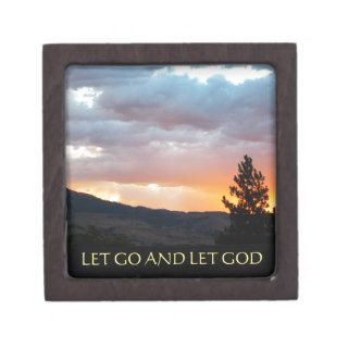 Let Go and Let God July Sky Premium Jewelry Box