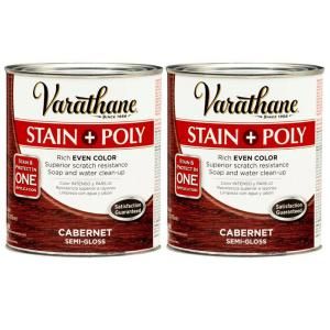 Varathane 1 Qt. Cabernet Wood Stain and Polyurethane (2 Pack) DISCONTINUED 207094