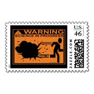 WARNINGSCIENCE IN PROGRESS POSTAGE STAMPS