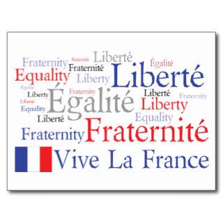 Vive La France French Flag Francophile's Postcard