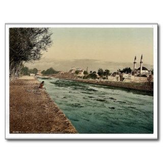 The stream of Barada, Damascus, Holy Land, (i.e. S Post Card