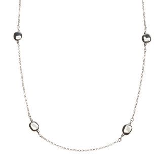 La Preciosa Sterling Silver 24 inch Station Necklace La Preciosa Sterling Silver Necklaces